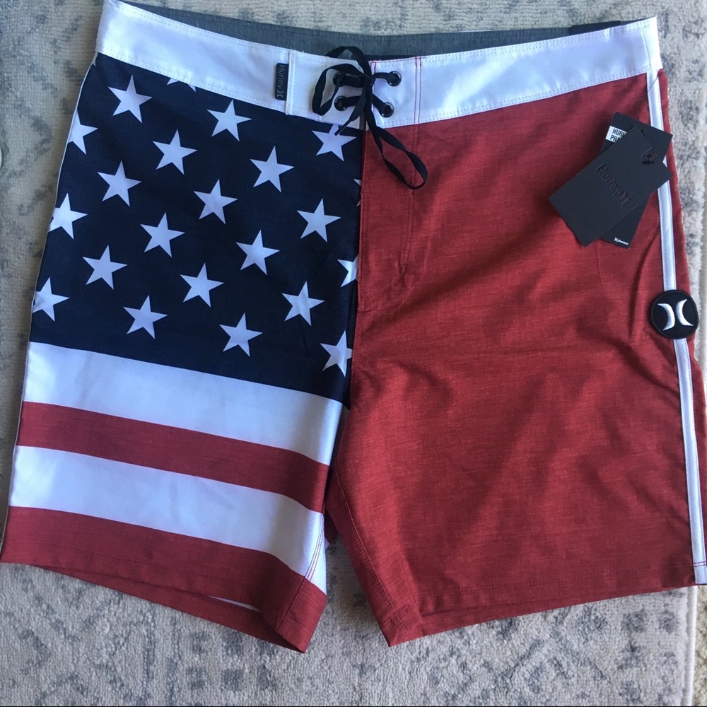 Hurley Phantom Flag board shorts swim trunks New
